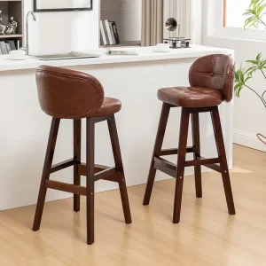 Nordic Style Boutique Bar Chairs Counter Height High Stool Wooden Chairs Kitchen Chairs