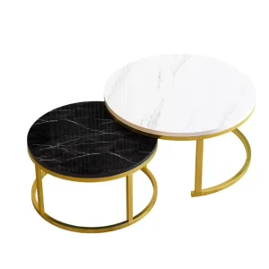 Nordic Style Luxury Minimalist Modern Durable Steel Coffee Table for Small Living Rooms Side Table