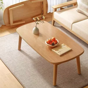 Nordic Style Modern Simple Wooden Tea Table for Small Apartment Living Room Mini Type Coffee Table