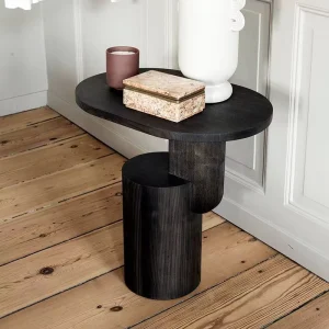 Nordic Style Side Table Bedroom Solid Wood Hotel Villa Apartment Corner Table Living Room Sofa Side Coffee Table