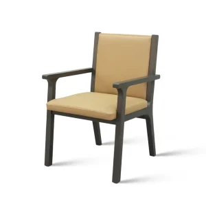 Nordic Style Solid Wood Dining Chair Upholstered Restaurant Cafe Chair for Hotel Commercial Furniture Project