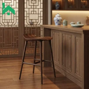 Nordic Traditional Modern Height Eco-Friendly Durable Bar Stool for Home Apartment Dining Counter Cafe Shop