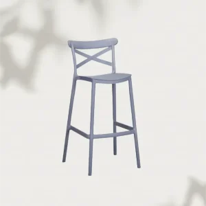 Nordic Type Modern Club Stackable Plastic PP Bar Chairs Stacking Bar Stool Sillas De bar