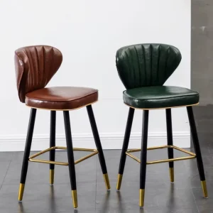 Nordic bar Chair Modern Simple American Leisure bar Chair High Stool Household Island Chair with Back