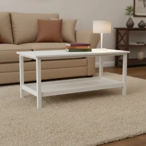 Nordic style Double layered Oak Coffee Table Adjustable Height Minimalist Design for Small Apartments Modern Luxury Living Room