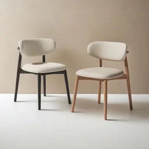 Nordic-style Solid Wood Restaurant Dining Chair and Stool Set High-End Furniture for Hotel and Home Use