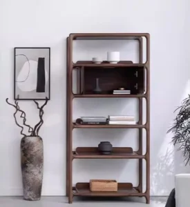 North American Black Walnut All Solid Wood Bookshelf Shelf Study Living Room Office Partition Bookshelf