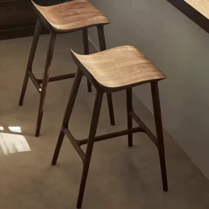 North American Black Walnut Bar Stool Island High Stool Solid Wood Bar Stool Bar Chair