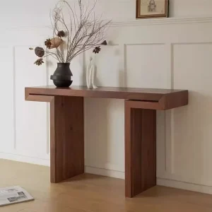 North American Black Walnut Solid Wood Eco-Friendly Multi-functional Console Entrance Table Italian Minimalist Log Style Wall