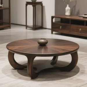 North American Black Walnut Wood Coffee Table Solid Wood Low Table Customizable No Assembly
