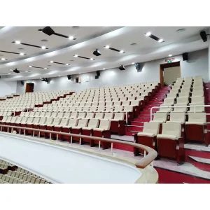 Nuoerle Support Customized Color College Lecture Hall Chairs Auditorium Arm Foldable Modern Padded Church Fabric Customized Size