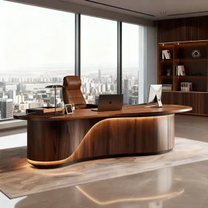 ODM Service L Shape Convertible Writing Desk President Executive Workspace