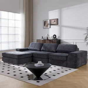ODM Sofa in a Box for E commerce Compressed Modular Sofa Cloud Couch OEM Modern L Shaped Convertible Sectional Furniture