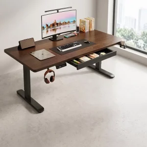 OEM 1200*700mm Dual motor Electric Height adjustable Desk with Drawers Smart Computer Desk Gaming Desk Office Desk