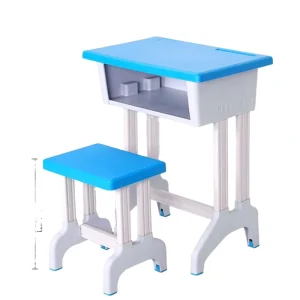 OEM Commercial School Furniture Classroom Set Children’s Single Studying Tables Adjustable Children School Desk and Chair Set
