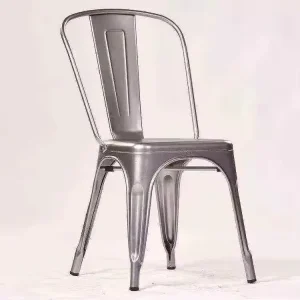 OEM Custom Industrial Dining Chair with Backrest Metal Restaurant Furniture for Dining Room