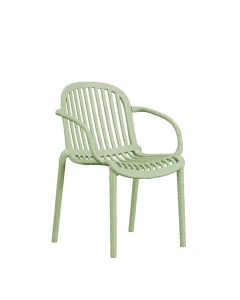 OEM Custom Modern Comfortable Injection Lounge Chair with Armrests Lightweight UV Resistant for Indoor Outdoor Use