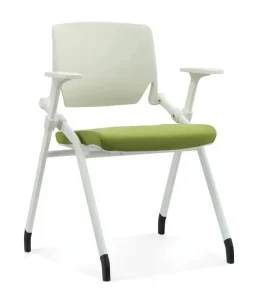 OEM Custom Modern Ergonomic Folding Stackable Conference Chair Iron Frame Molded Foam Seat Plastic Backrest Multi function Hotel
