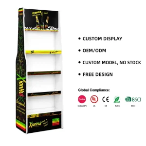 OEM Custom Supermarket Display Rack for Brand Store with PVC Display Stand Manufacturer