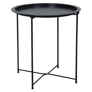 OEM Folding Metal Side Table Multi Color PP Waterproof Safe Edge Coffee Table Indoor Outdoor Balcony Patio End Table