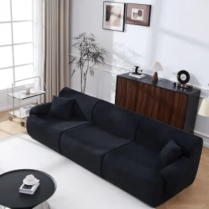 OEM Modern Boneless Compressed Sofa Modular Cloud Couch Fabric Bed ODM Space Saving Sofa in a Box Sectional for Apartment