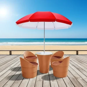 OEM Modern Durable Lightweight Plastic Waterproof Commercial Garden Patio Outdoor Furniture Dining Chairs Tables Set