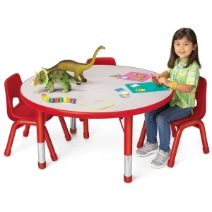 OEM Modern Nursery School Dining Tables and Chairs Set with Round School Table for Daycare