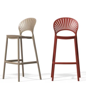 OEM ODM Low Price High Leg PP Plastic Stackable Bar Stools for Dining Kitchen Restaurant Living Room