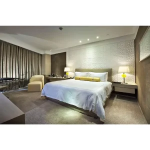 OEM ODM Luxury Hotel Royal Wooden Bedroom Set