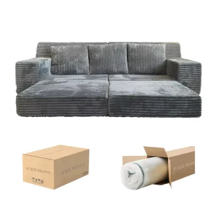 OEM ODM Modern Convertible Upholstered Sectional Sofa Set with Compression Design for Park and Living Room Use