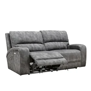 OEM ODM Modern Fabric Electric Recliner 3 Seater Sofa with USB Charger for Apartment Living Room Hotel Use