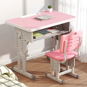 OEM ODM Supported Custom Colored School Desk Dual Purpose Study Table with Chair ISO Certified Children’s Desk and Chair Set