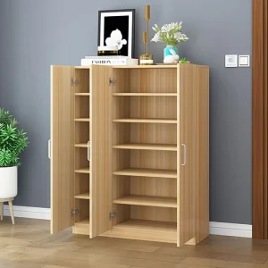 OEM Shoe Cabinet with Metal Legs Large 5 Tier Shoe Storage Cabinet with Doors Wooden Shoe Organizer for Entryway Living Room