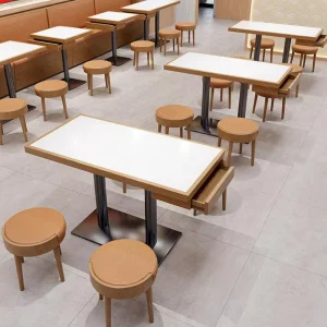 OEM Solid Wood Dining Chair Set Restaurant Furniture Commercial Use Western Restaurants Coffee Shops Milk Tea Outdoor Living