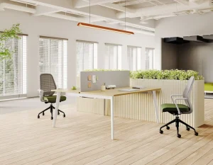 OMNI Back to Back Office Shared Systems Desking and Tables for Teamwork