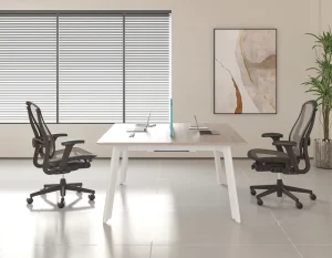 OMNI Bench System Desks Open Space Shared 6 Person Office Linear Standing Workstation Desk
