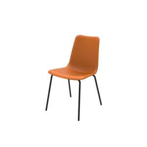 OMNI British Design Durable High Quality Ergonomic Stackable Visitor Guest Chairs Steel Frame Fireproof PP Customizable Color