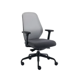 OMNI Ergonomic Adjustable Swivel Executive Chair with Nylon Mesh Seat and Lumbar Support for Modern Workspaces