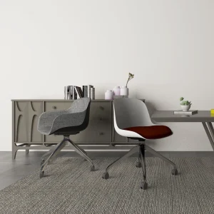 OMNI Ergonomic Office Visitor Waiting Room Chairs Durable PP Plastic Soft Cushion Swivel Modern Design for Collaborative