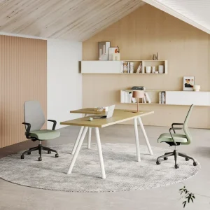 OMNI Focus Oriented Team Workstations With Integrated Power & Data Ergonomic Team Bench Solutions