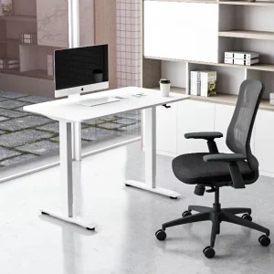 OMNI Modern Ergonomic Adjustable Laptop Workstation Portable Standing Desk with Wheels for Office