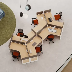 OMNI Modern Reconfigurable Metal Office Partitions Sit Stand Desk Storage Panel Integrated Workstations Eco Friendly Living Room