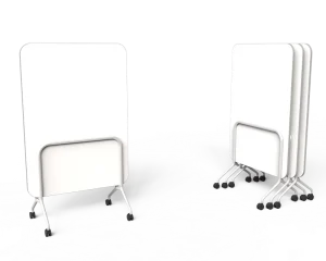 OMNI Writable Acoustic Privacy Screen Whiteboard Divider for Collaborative Workspace