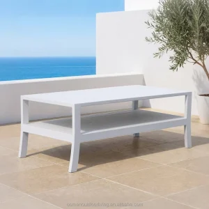 OSMEN Shangri La Modern Durable Aluminum Alloy Outdoor Coffee Tables for Park Farmhouse Use