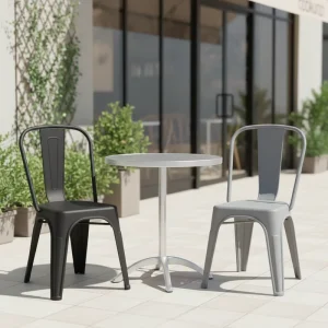 Offered Industrial Dining Commercial Heavy Duty Stackable All PP Chair for Restaurants Cafes and Outdoor Events