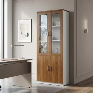 Office Bookcase Book Shelf Wood Office Home Furniture Living Room Workstation Filing Wooden Cabinet Bookcase