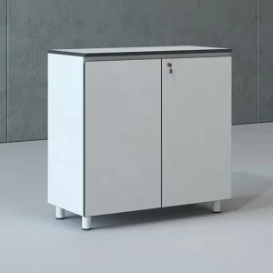 Office Cabinet MDF and Melamine Surface Wooden Modular Low Swing Door Filing Storage File Cabinet for Office