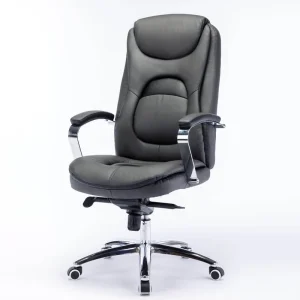 Office Chair Ergonomic High Back Executive Chair Reclining PVC PU Leather Computer Chair for Workspace