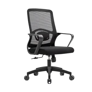 Office Chair Gaming Computer Chair Ergonomic Mesh Mid Back with Rolling Wheels Lumbar Support Comfy Swivel Adjustable