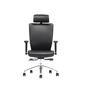 Office Chair Genuine Leather Recliner Ergonomic Office Chair With Adjustable Armrests